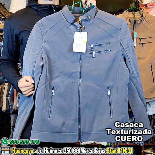 Casaca En Texturizado Cuero: Elegancia y Versatilidad - Imagen 5