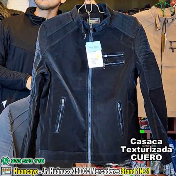 Casaca En Texturizado Cuero: Elegancia y Versatilidad - Imagen 6