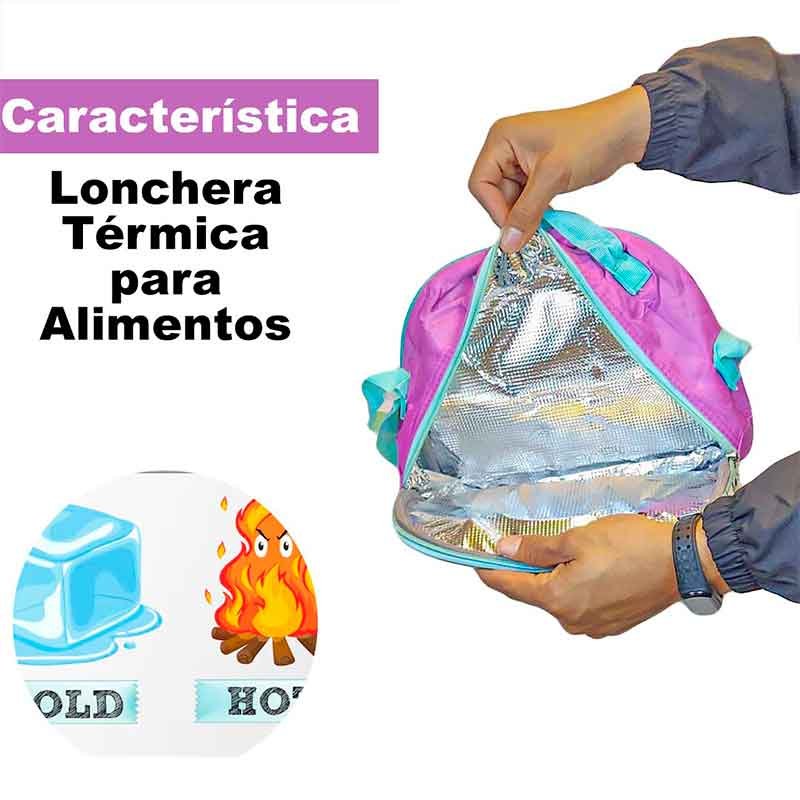 Mochila de 3 Piezas Lonchera, mochila y cartuchera de niña - Imagen 3