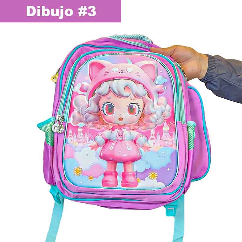 Mochila de 3 Piezas Lonchera, mochila y cartuchera de niña - Imagen 2