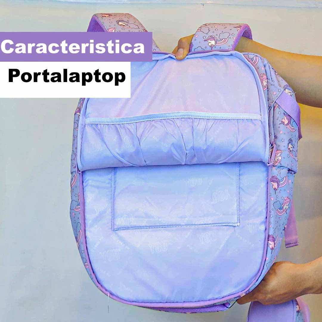 Mochila YOU 3 piezas Lonchera Cartuchera Mochila - Imagen 9