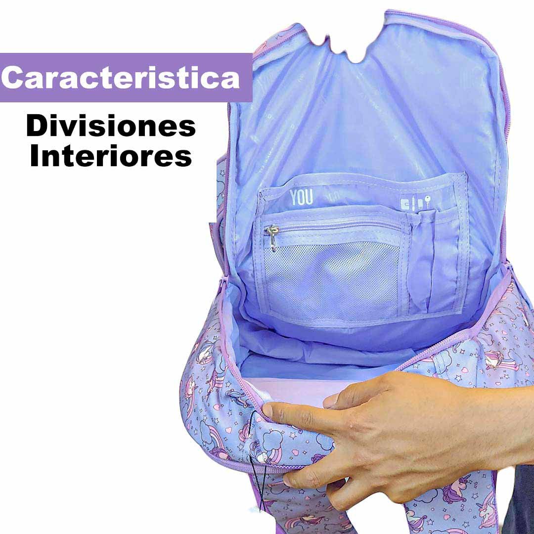 Mochila YOU 3 piezas Lonchera Cartuchera Mochila - Imagen 8