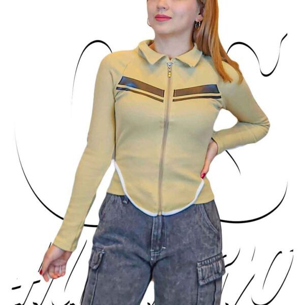 Polo Cuello Camisa Abierto de Mujer estilo Koreano CyS Mujer
