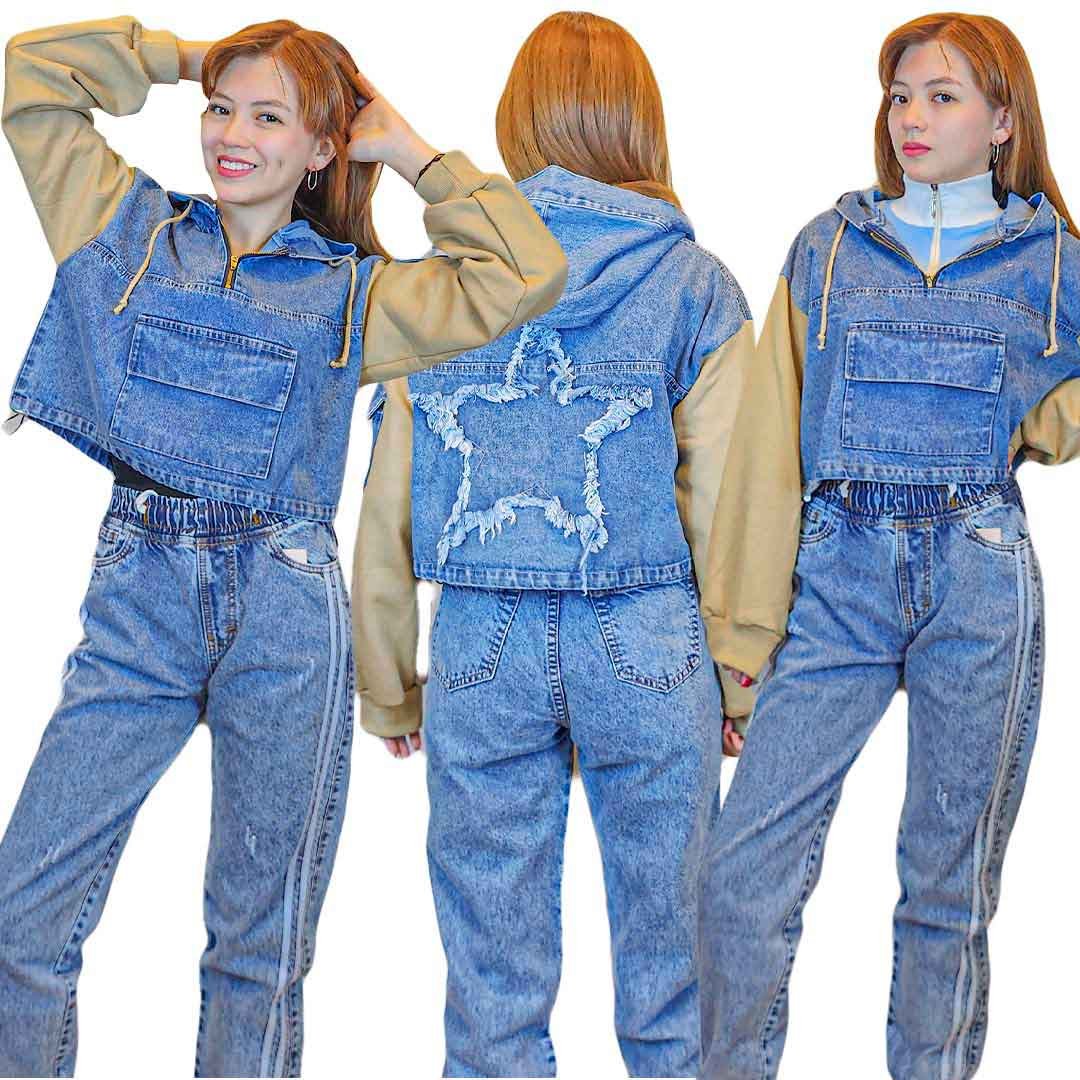 Set de 3 piezas polo + polera +pantalón de Mujer CyS Huancayo