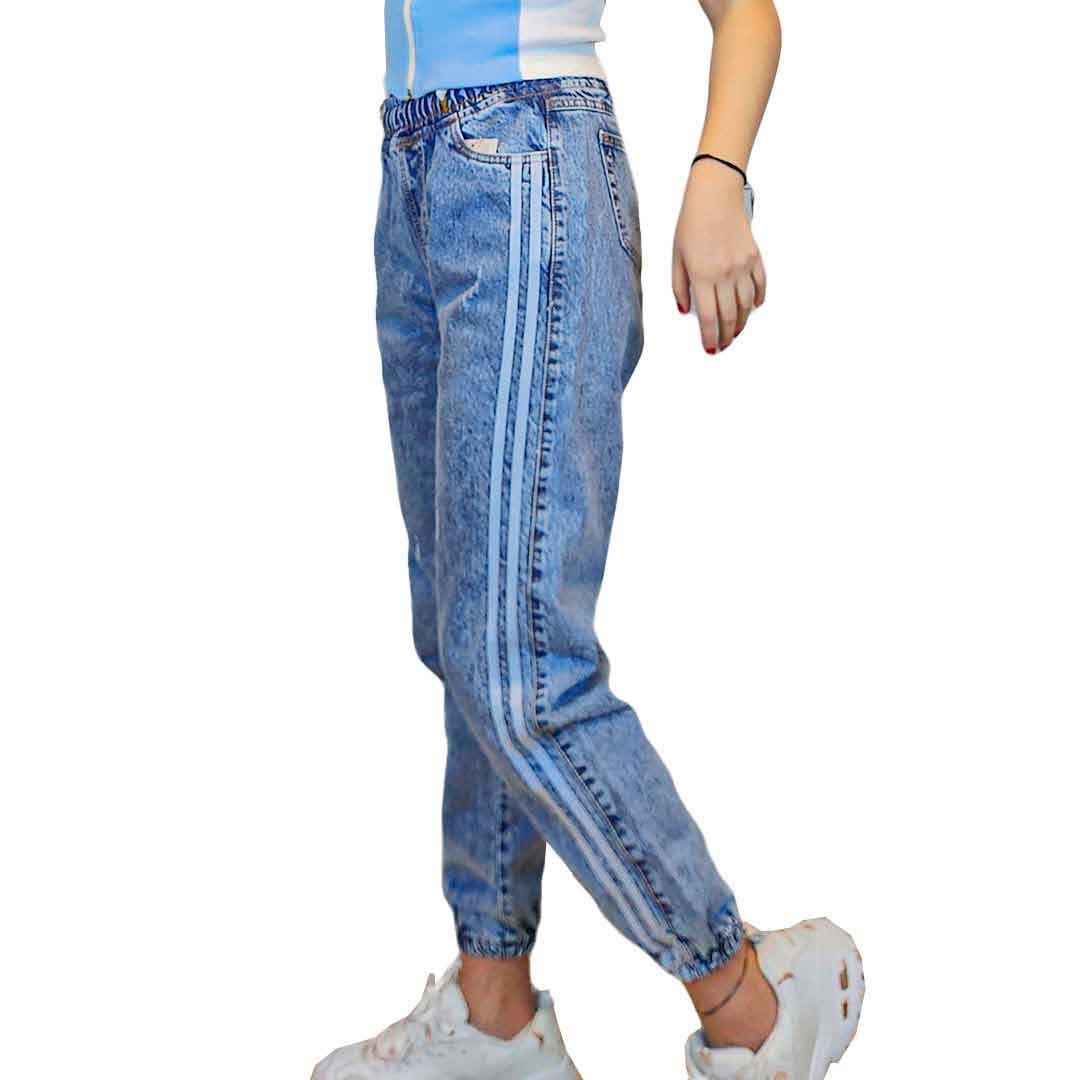 Pantalon Jogger con diseño de Rayas Laterales de Mujer CyS Huancayo - Imagen 3