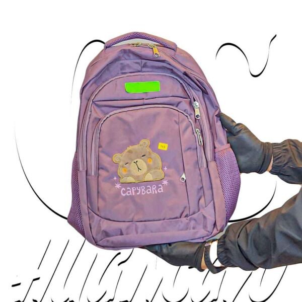 Mochila Capibara diseño Kawai de Nylon CyS Huancayo - Imagen 3