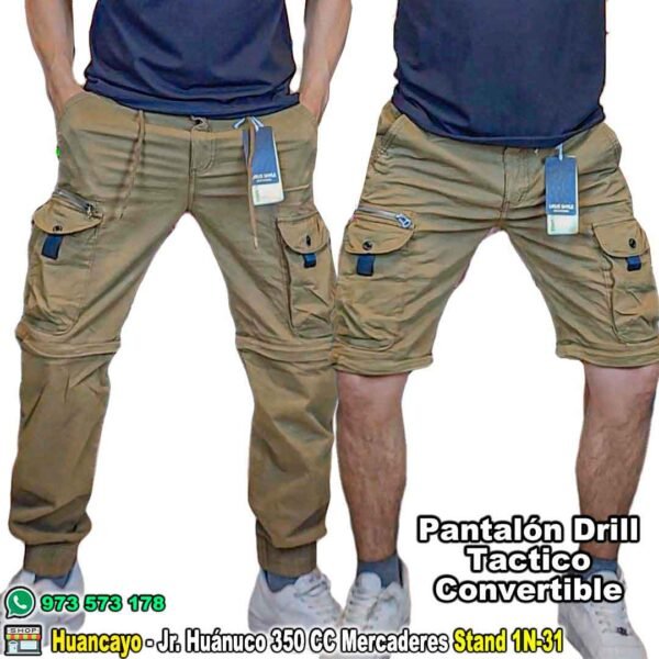 Pantalón Táctico Convertible a Short Importado de Hombre CyS Huancayo