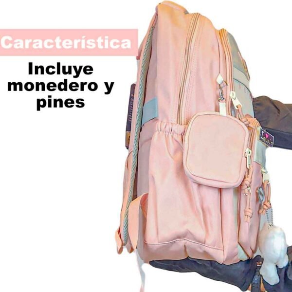 Mochila Kawai con Peluche y Broches CyS Huancayo - Imagen 9