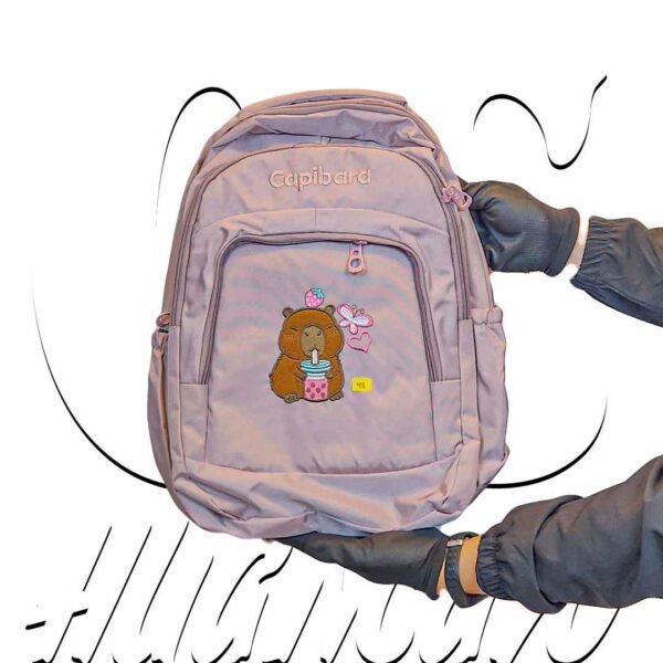 Mochila Capibara diseño Kawai de Nylon CyS Huancayo - Imagen 9