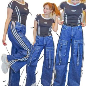 Set prendas a rayas 2 piezas polo + pantalón CyS Huancayo