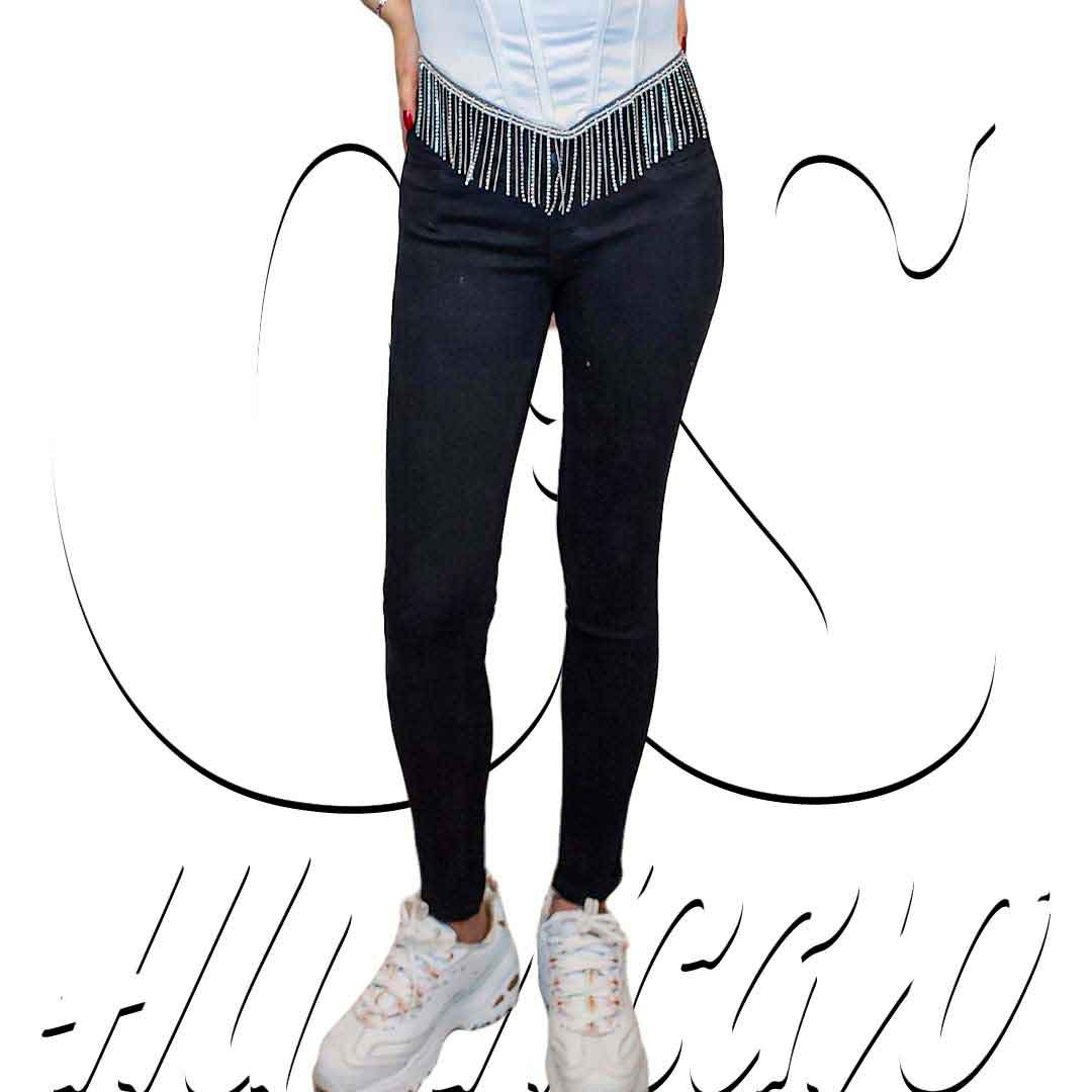 Pantalon Jean Strech Fajero 4 botones Pitillo de Mujer CyS Huancayo - Imagen 4