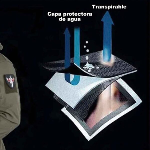 Conjunto Tactico Hombre Piel de Tiburon - Imagen 4