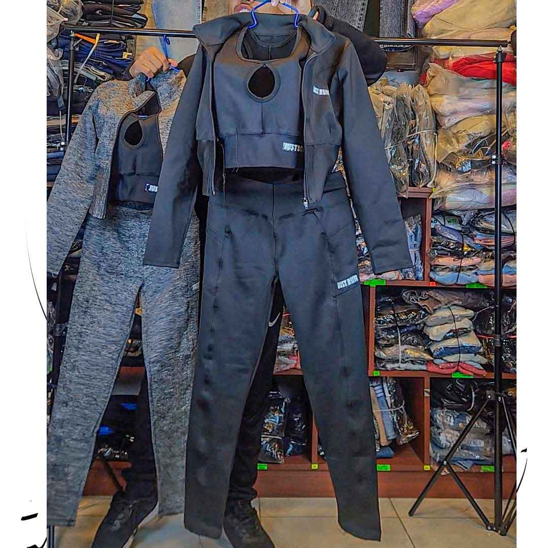 Conjunto de Buzo 3 piezas Top Casaca Leggin - Imagen 5