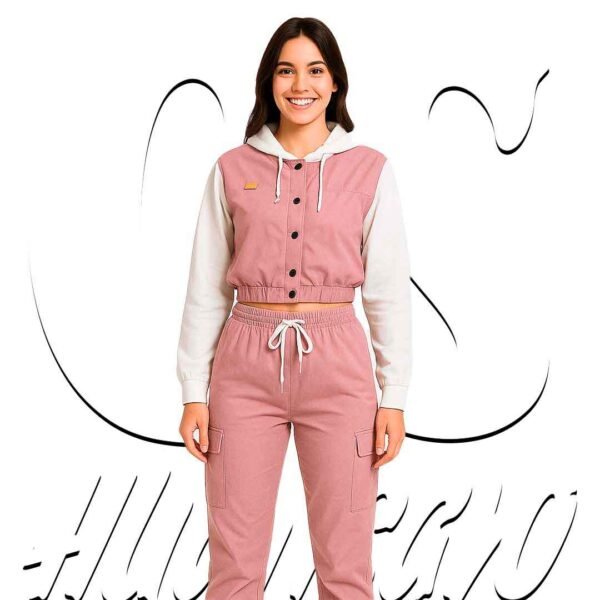 Conjunto Buzo Tela Mojada Casaca y Pantalón Baggy - Imagen 4