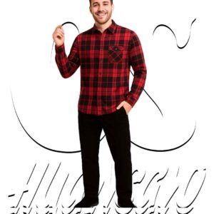 Outfit Leñador 2 Piezas Camisa a Cuadros y Pantalón Hombre