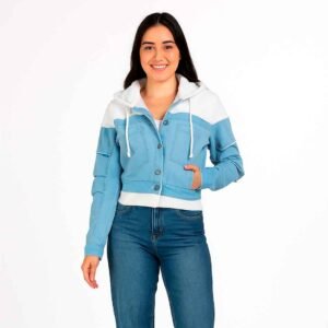 Casaca Jean Fusion Hoodie Mujer Huancayo