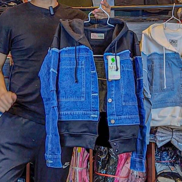 Casaca Jean Fusion Hoodie Mujer Huancayo - Imagen 7