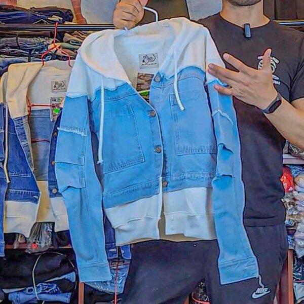 Casaca Jean Fusion Hoodie Mujer Huancayo - Imagen 6