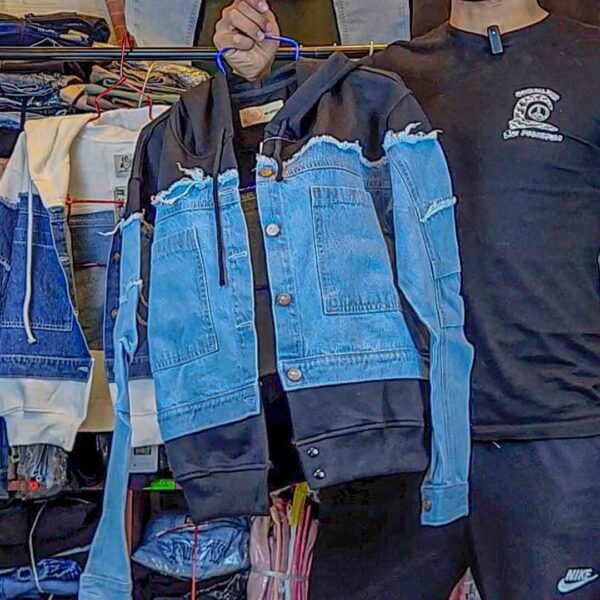 Casaca Jean Fusion Hoodie Mujer Huancayo - Imagen 5