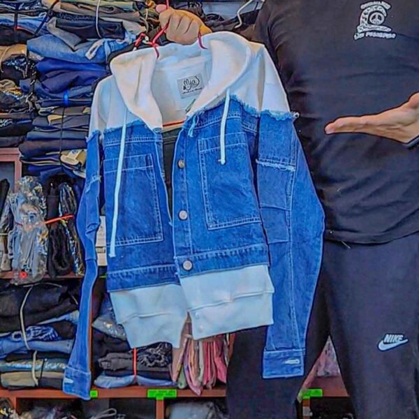 Casaca Jean Fusion Hoodie Mujer Huancayo - Imagen 4