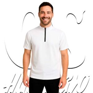Polo Manga Corta White Zippy Hombre Huancayo
