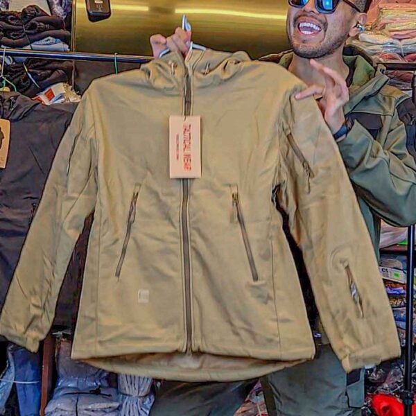 Casaca Softshell Sierra Dorada Cumbre XT de piel de tiburón para exteriores para hombre - Imagen 7
