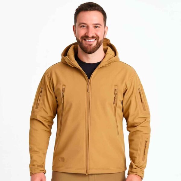 Casaca Softshell Sierra Dorada Cumbre XT de piel de tiburón para exteriores para hombre - Imagen 2