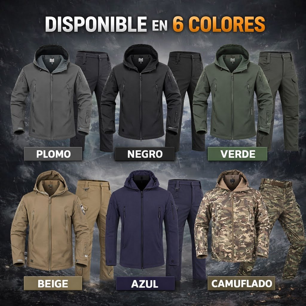 Conjunto Táctico Sharkskin Storm Pro impermeable para Outdoor - Imagen 3