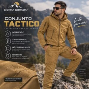 Conjunto Táctico Sharkskin Storm Pro impermeable para Outdoor