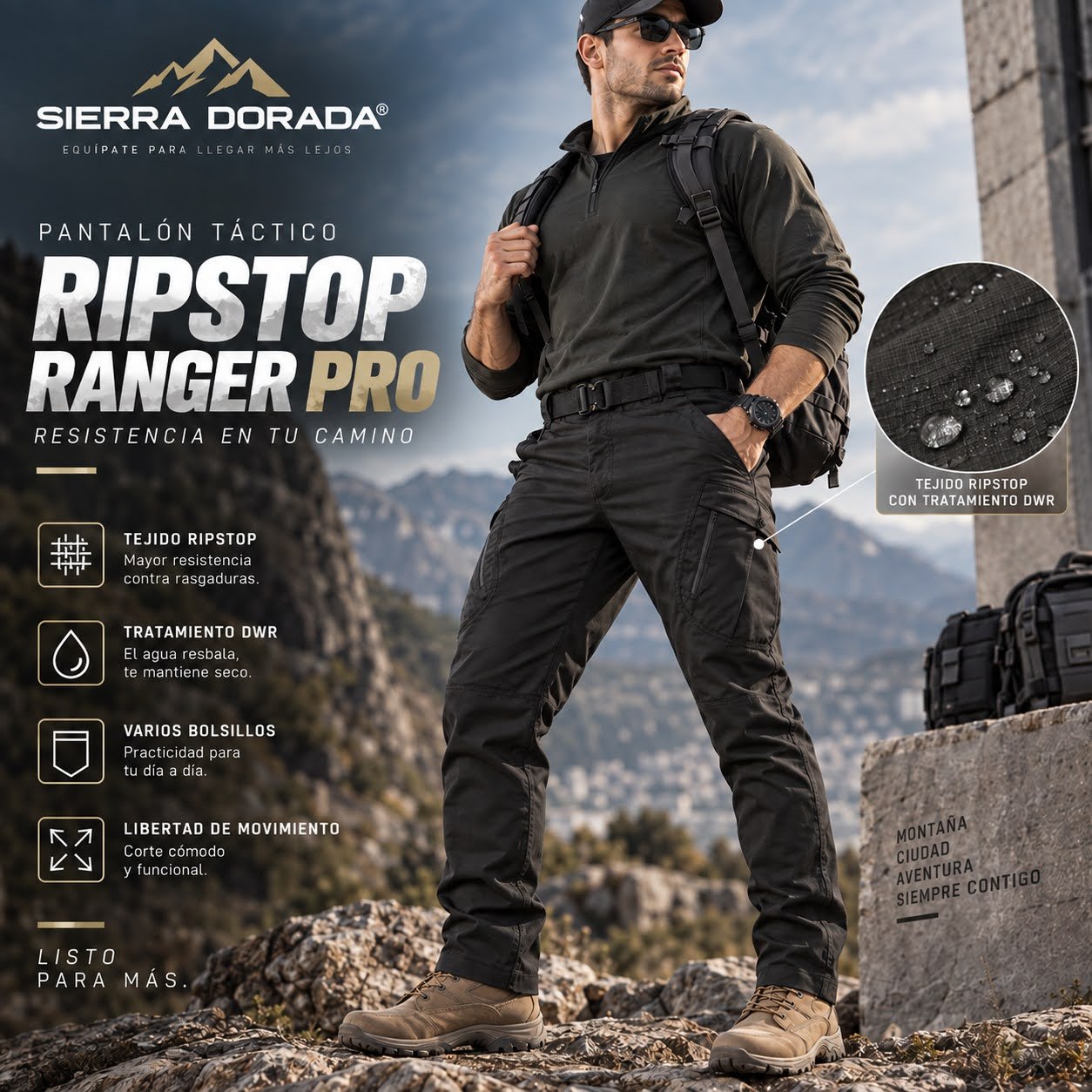 Pantalón Táctico Ripstop Ranger Pro