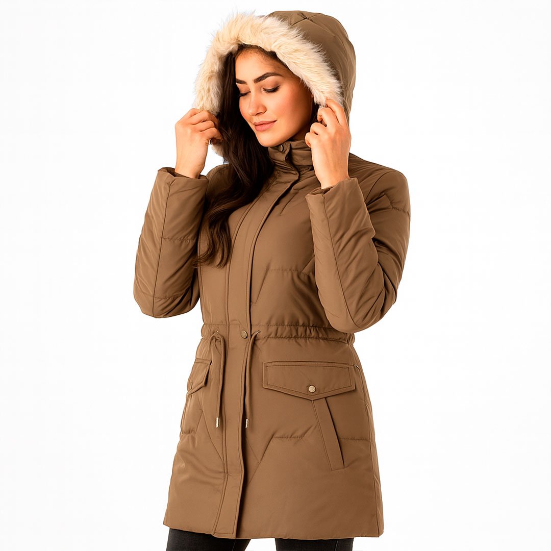 aco Largo Mujer “Arctic Cozy Elegance” – Súper Abrigador con Capucha Desmontable - Imagen 9