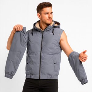 Casaca Impermeable 2 en 1 “StormFlex” – Se Convierte en Chaleco | 5 Colores