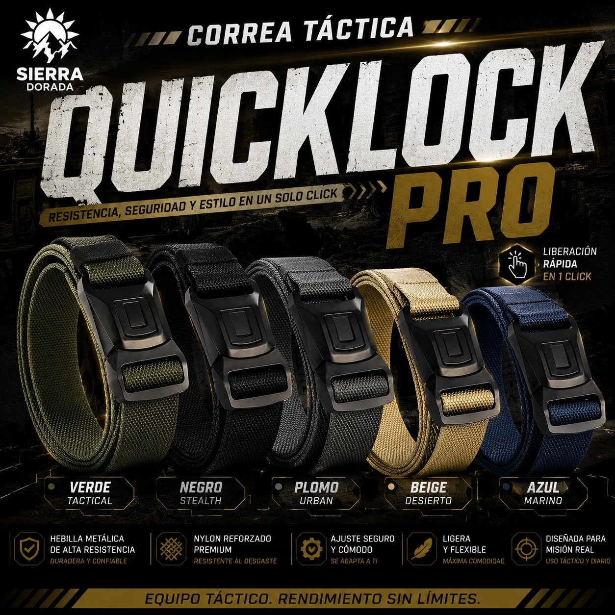 Correa Táctica Quick Lock Pro - Imagen 2
