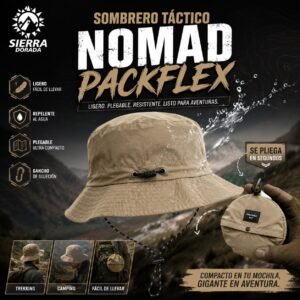 Sombrero Táctico Nomad PackFlex Plegable