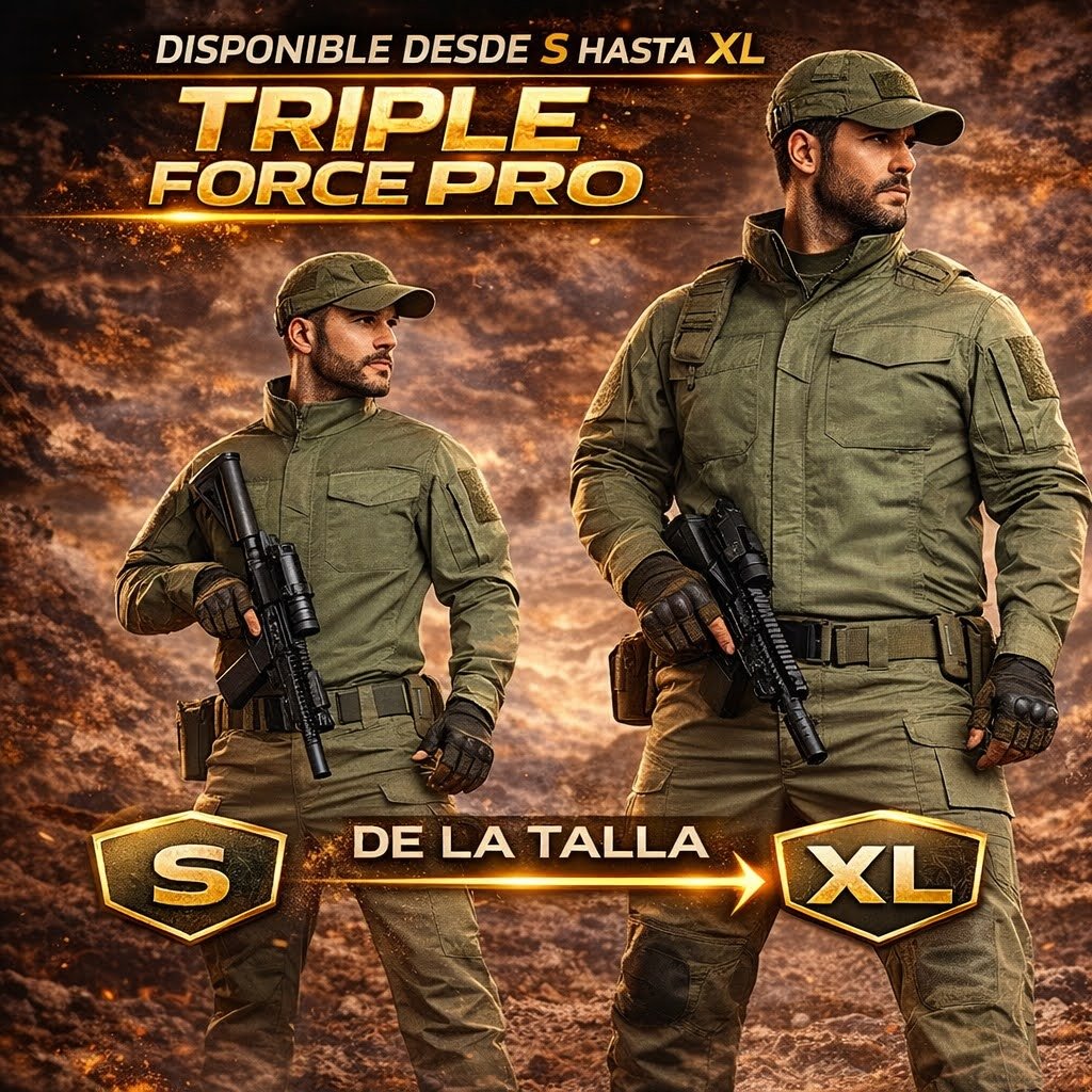 Conjunto Táctico Triple Force Pro 3 Piezas Ripstop - Imagen 2