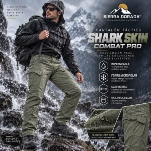 Pantalón Táctico Shark Skin Combat Pro Impermeable Softshell