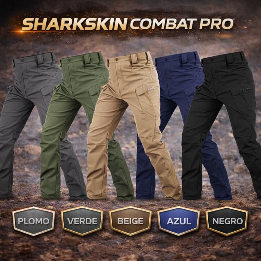 Pantalón Táctico Shark Skin Combat Pro Impermeable Softshell - Imagen 9