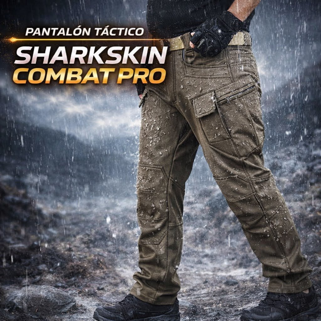 Pantalón Táctico Shark Skin Combat Pro Impermeable Softshell