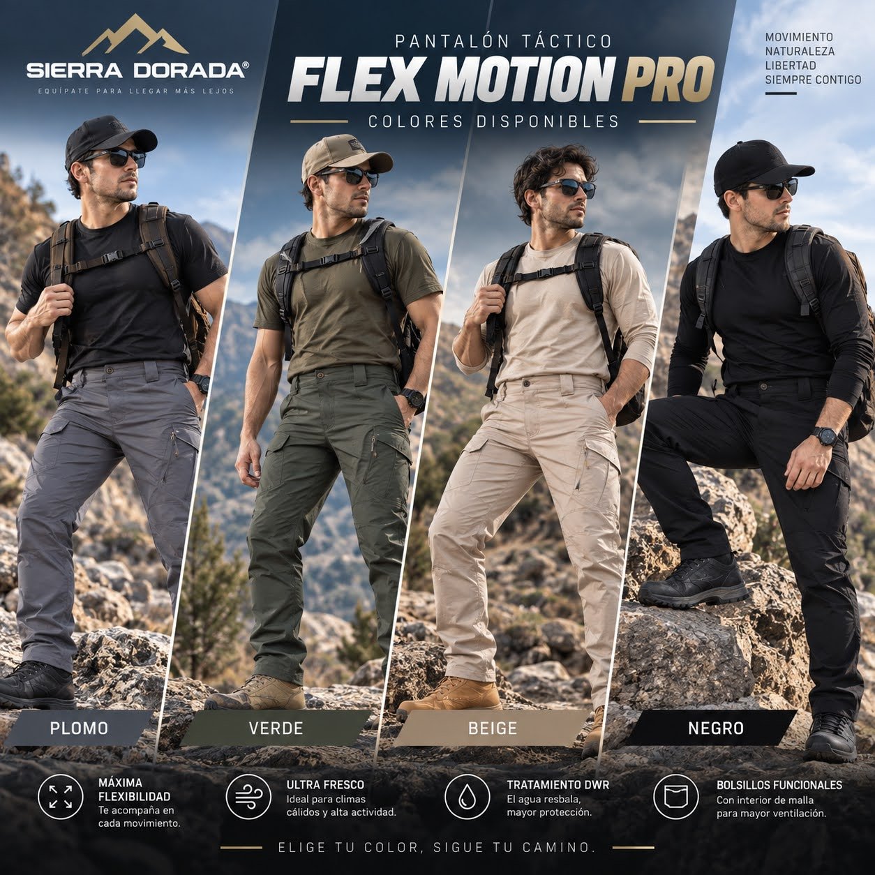 Pantalón Táctico Flex Motion Pro - Imagen 2