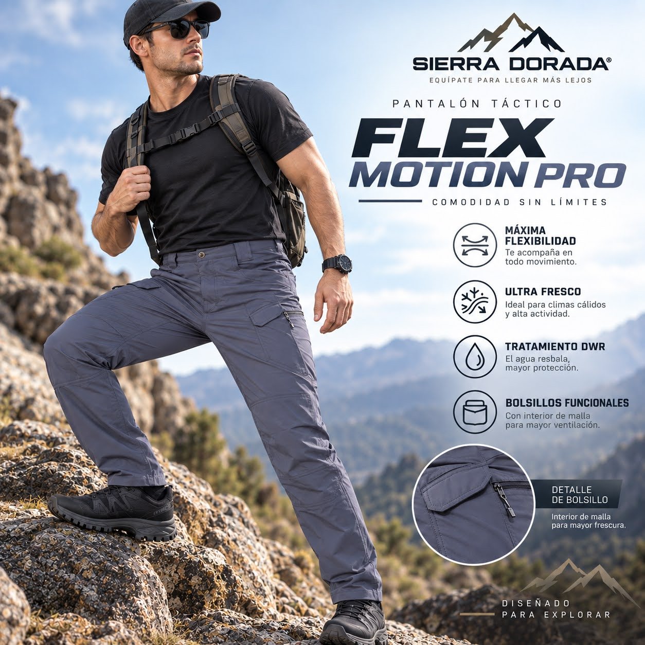 Pantalón Táctico Flex Motion Pro