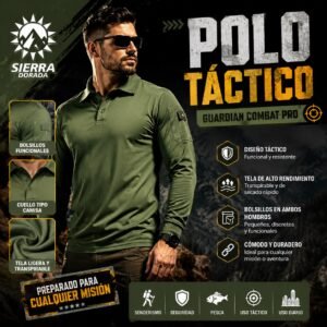 Polo Táctico Guardian Combat Pro Manga Larga