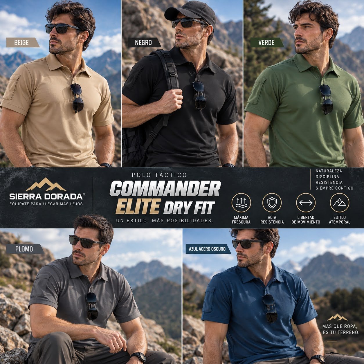 Polo Táctico Commander Elite Dry Fit - Imagen 2
