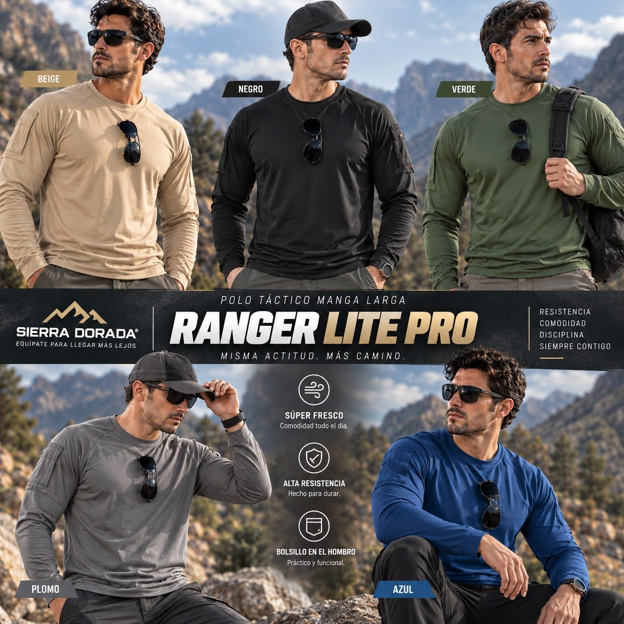 Polo Táctico Ranger Light Pro Manga Larga - Imagen 2