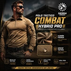 Polo Táctico Combat Hybrid Pro Ripstop