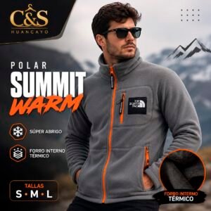 Casaca Polar Summit Warm para Hombre – Forro Interno Térmico de Alto Abrigo