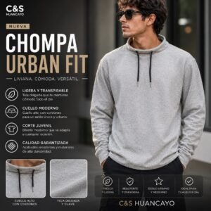 Chompa Urban Fit | Chompa Ligera de Algodón para Hombre