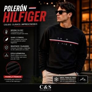 Polerón Hilfijer de Franela Premium para Hombre