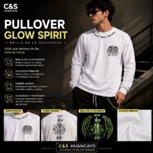 Glow Spirit | Pullover Manga Larga Glow in the Dark para Hombre