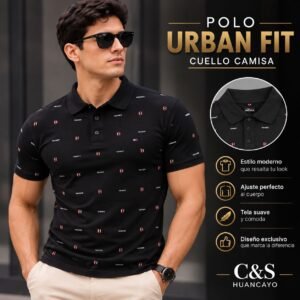 Polo Piqué para Hombre Urban Fit Cuello Camisa, Algodón Premium, Estilo Casual Moderno