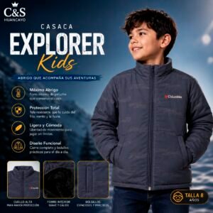 Casaca Explorer Kids Abrigadora con Forro de Peluche para Niño